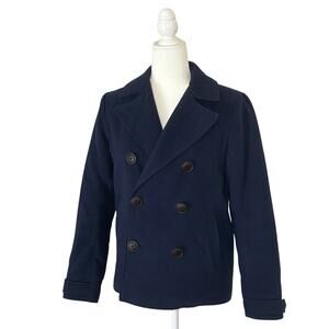 Abercrombie Kids Pea Coat  Girls L Women's XS/S | Navy Blue  Double Breasted